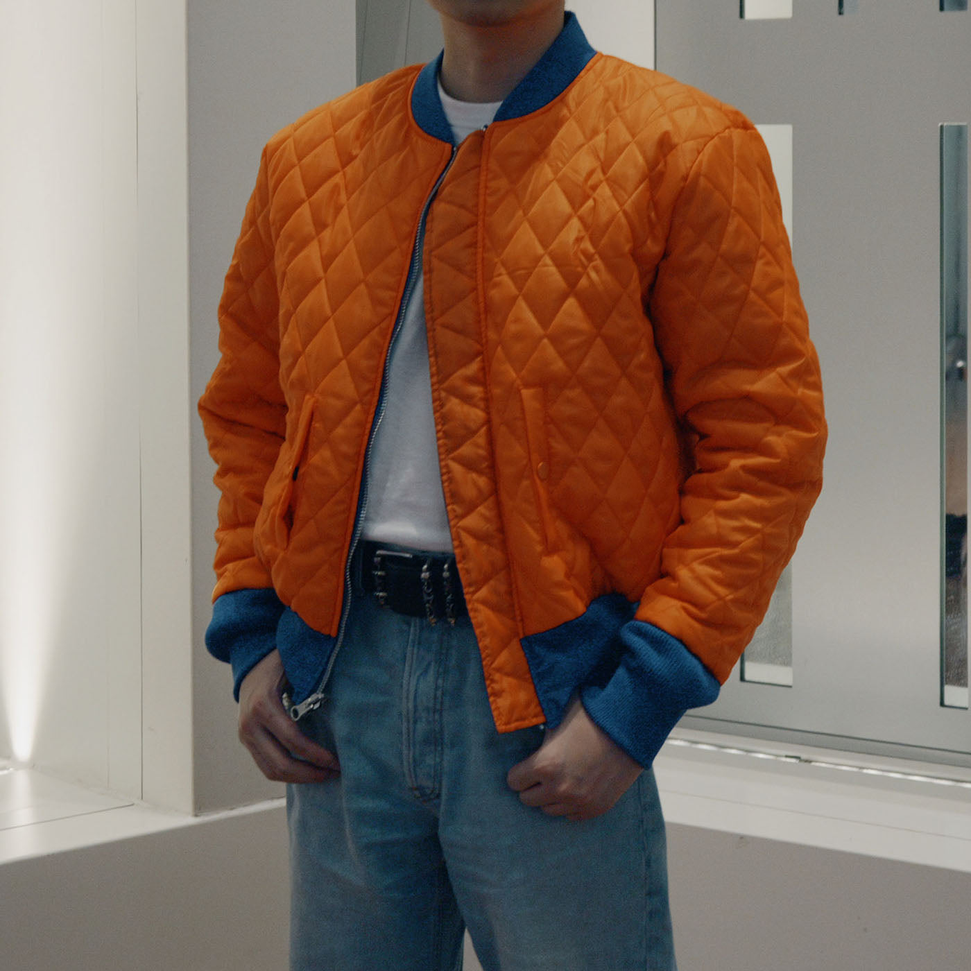 Neo Kowloon MA1 Bomber Jacket (Navy) - NCRT | Neoncity Racing Team