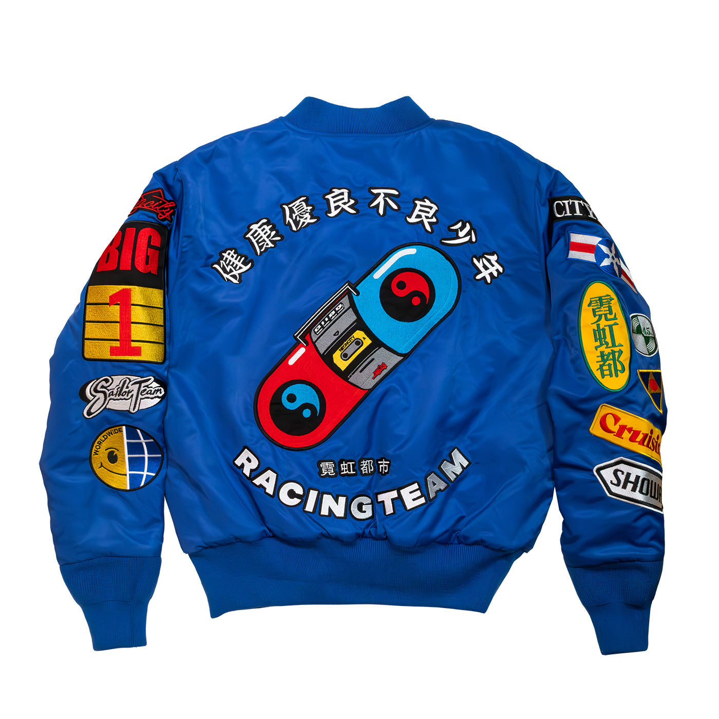 Neo Kowloon MA1 Bomber Jacket (Navy) - NCRT | Neoncity Racing Team
