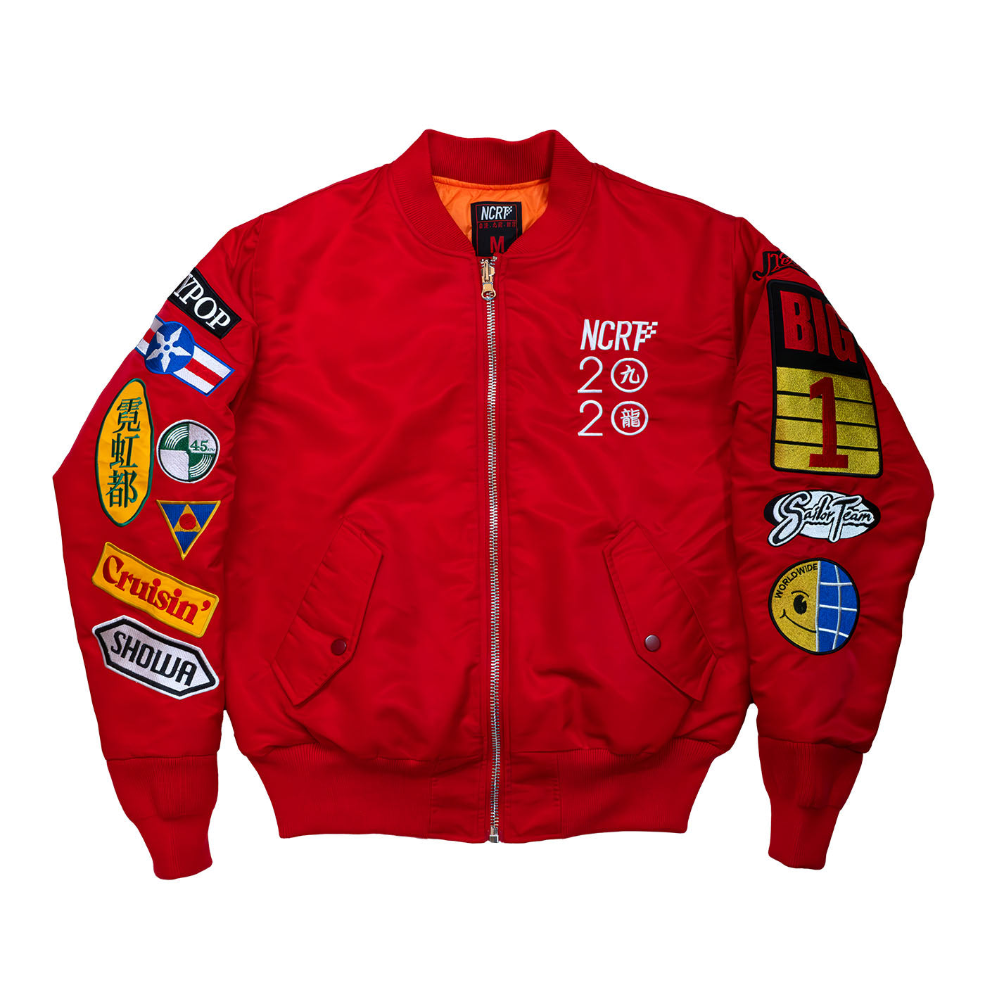 Neo Kowloon MA1 Bomber Jacket (Red) - NCRT | Neoncity Racing Team