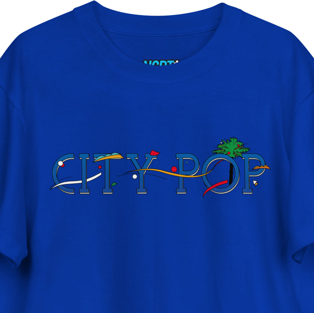 "City Pop" T-Shirt (Blue) - NCRT | Neoncity Racing Team