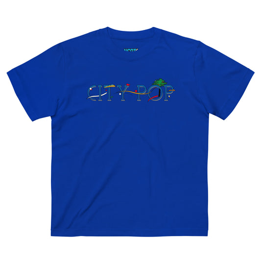 "City Pop" T-Shirt (Blue) - NCRT | Neoncity Racing Team