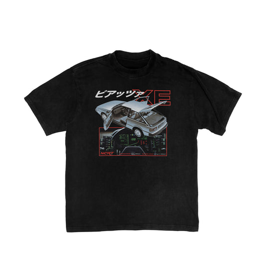 "ピアッツァXE" Washed T-Shirt - NCRT | Neoncity Racing Team