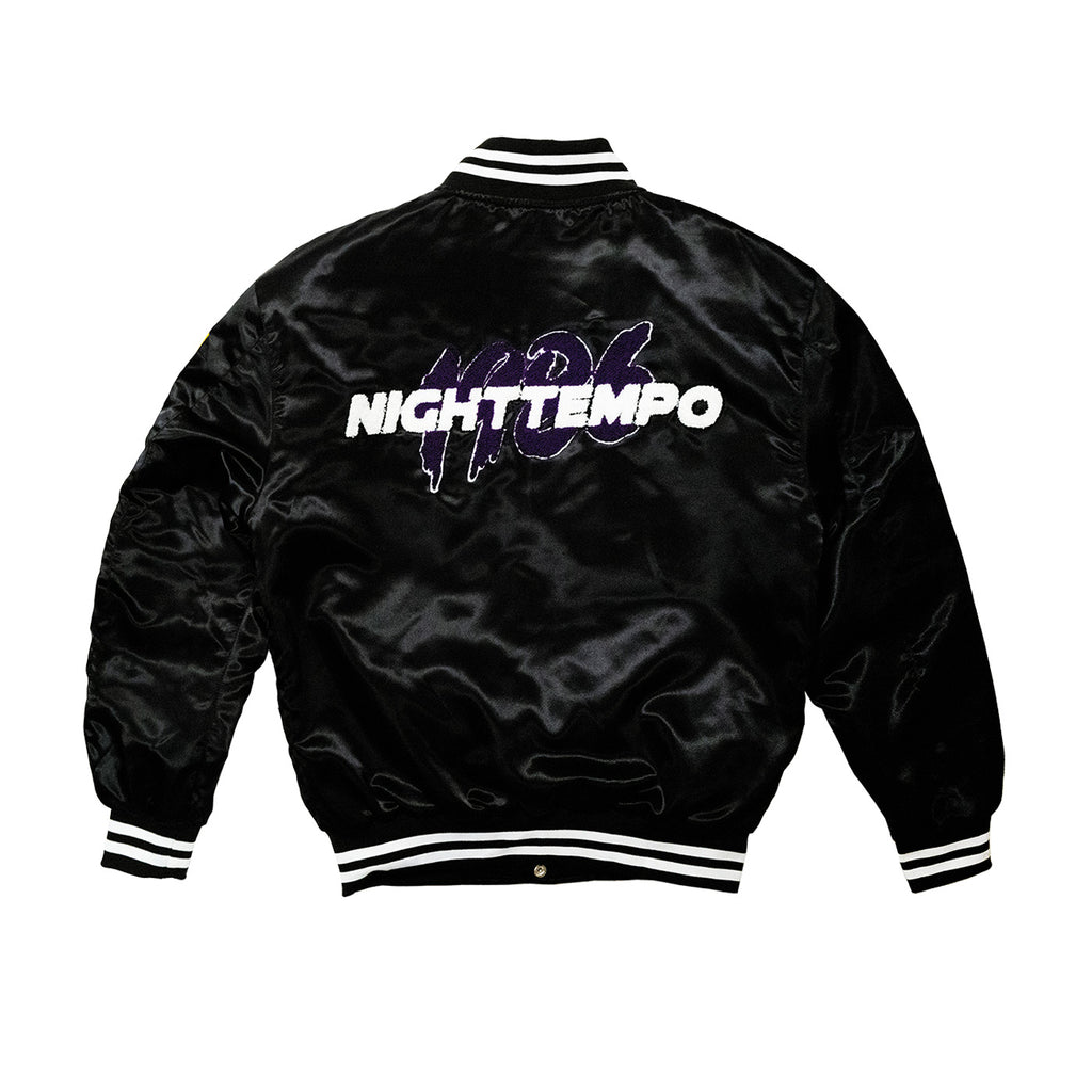 Night Tempo "1986" Varsity Jacket - NCRT | Neoncity Racing Team