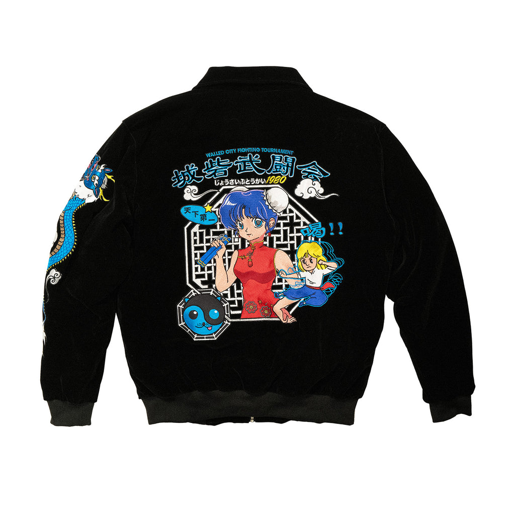 Walled City Fighting Tournament Jacket (Black) - NCRT | Neoncity Racing Team